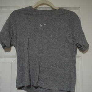 Nike Kids Heather Gray Short Sleeve Tee